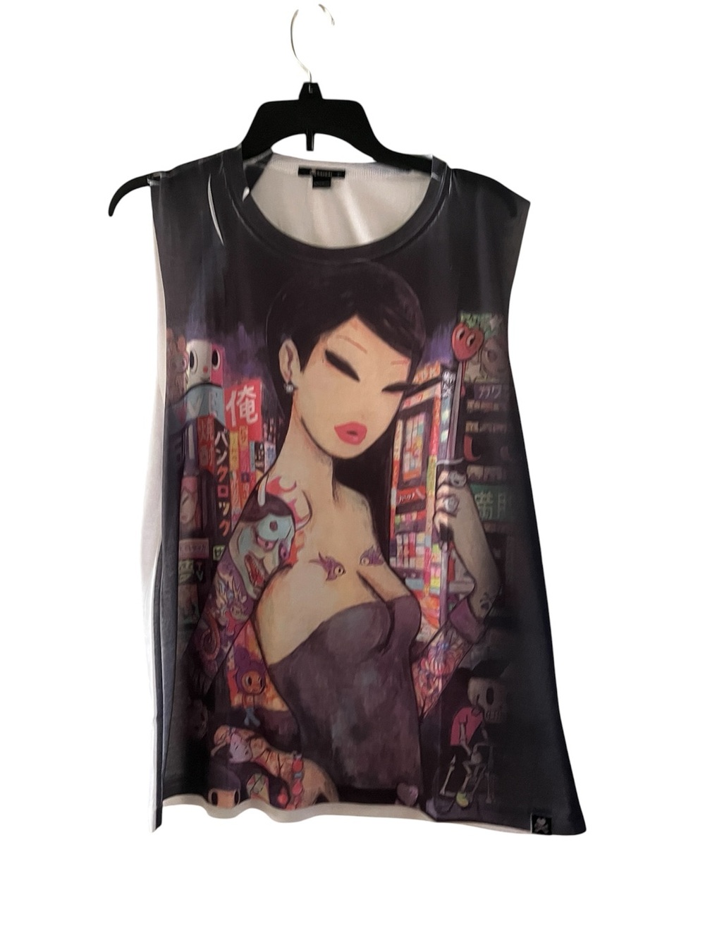 Tokidoki City Girl Graphic Sleeveless Muscle Tank Top